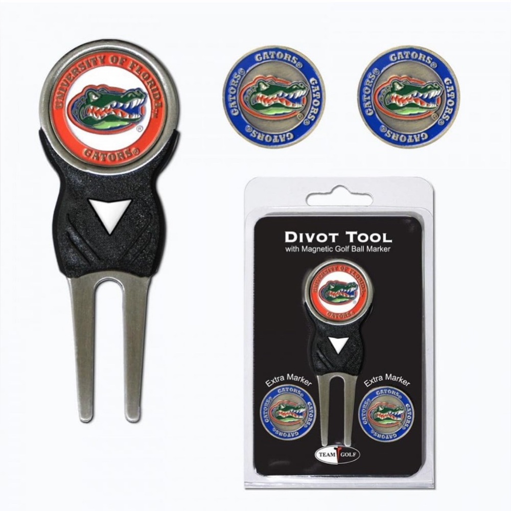 Florida Gators Divot Tool And Ball Markers.